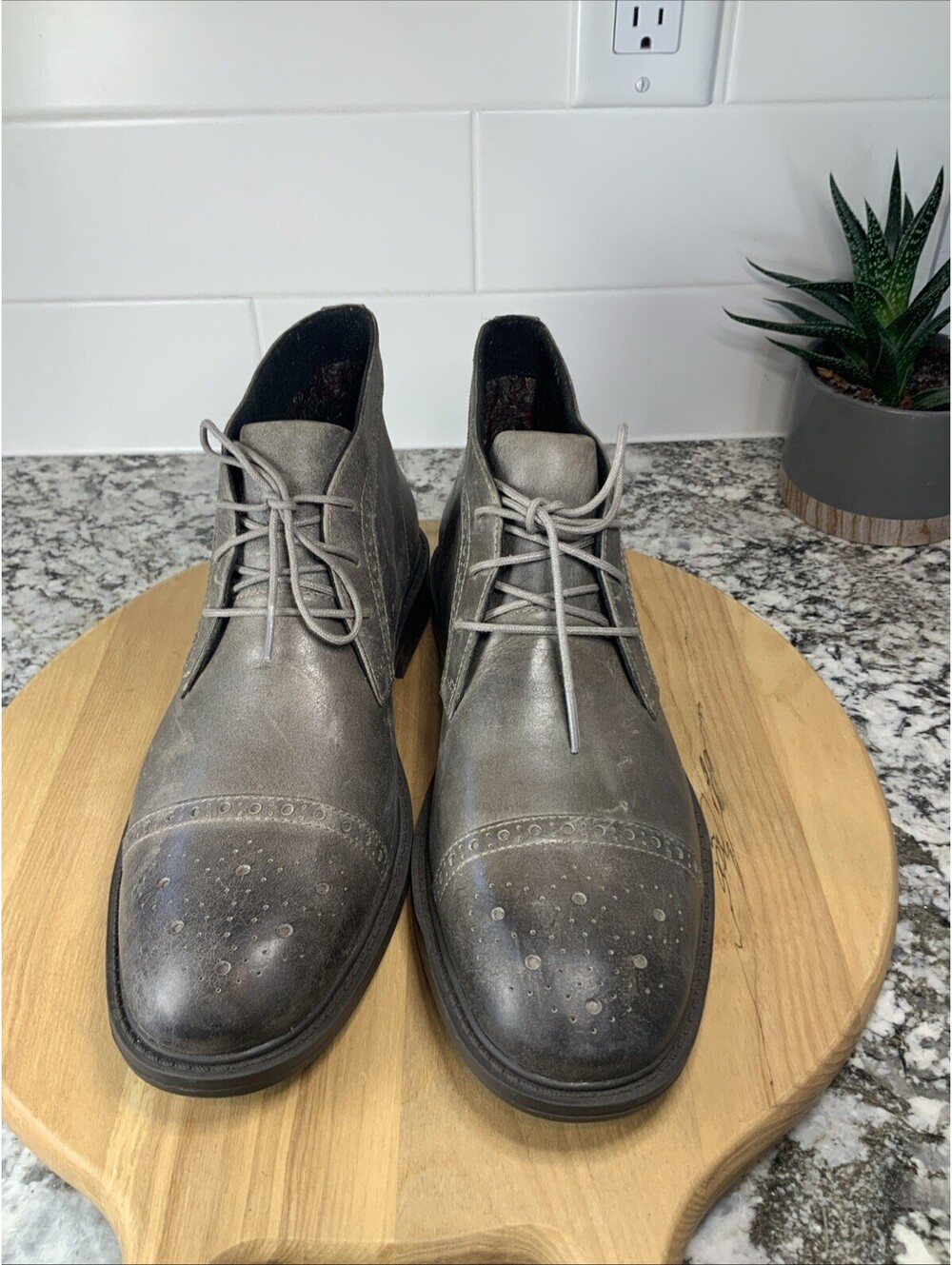 Dunham Gavin-Dun Chukka Boots, Black Leather, Men's 8.5 M